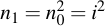 latex:n_1 = n_0^2 = i^2